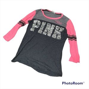 PINK Grey and Pink T-shirt